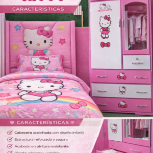 JUEGO DE DORMITORIO HELLO KITTY