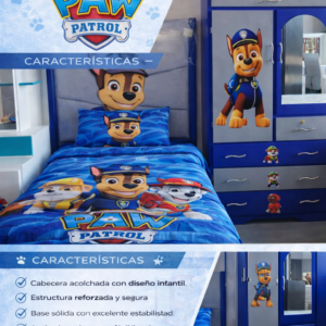 JUEGO DE DORMITORIO DE PAW PATROL