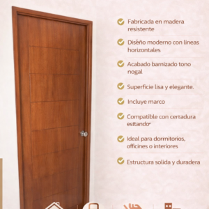 PUERTA DE MADERA DE INTERIOR
