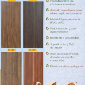 PANEL DECORATIVO EFECTO MADERA
