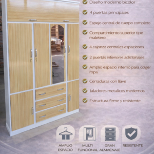 ARMARIO DE 4 PUERTAS