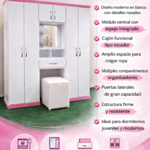 ROPERO MODERNO BLANCO